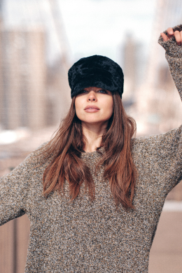 Black Cap in Shearling