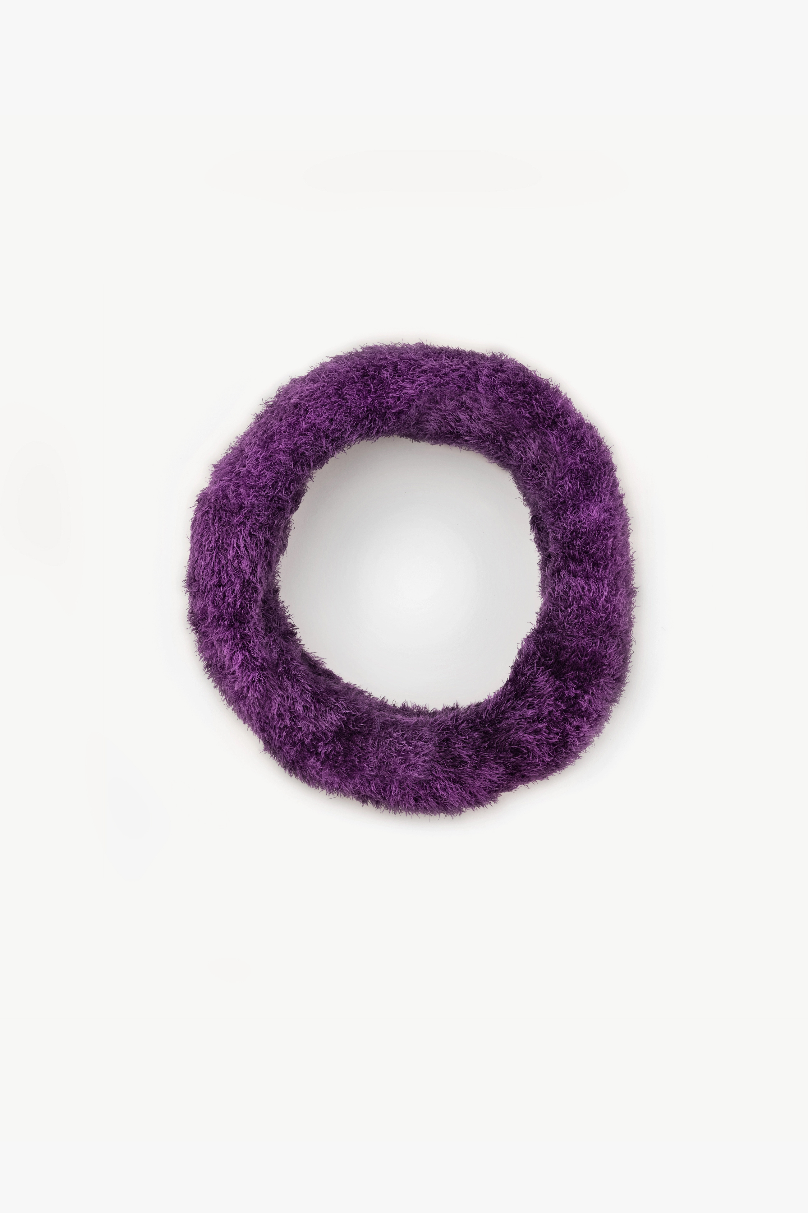 Fluffy Violet Silk Headband