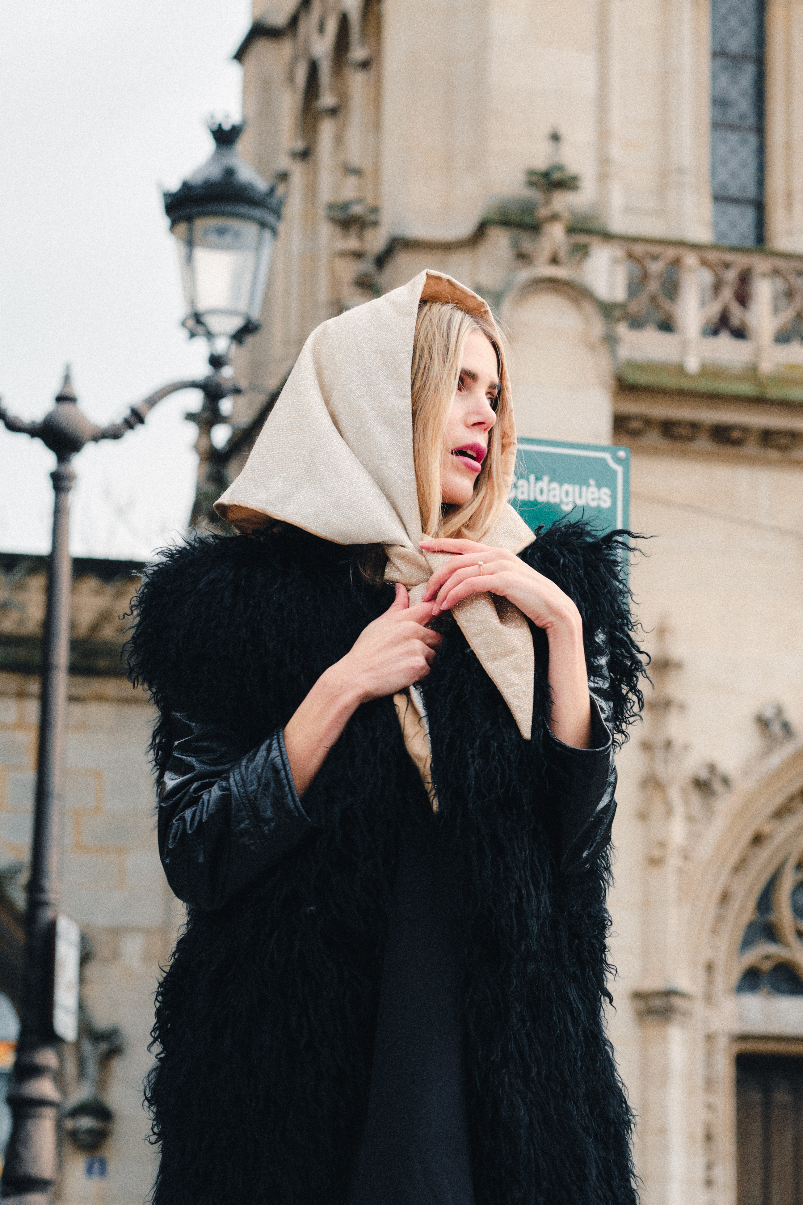 Silk Glitter Headscarf