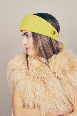 Silky Eiderdown Sunflower Headband